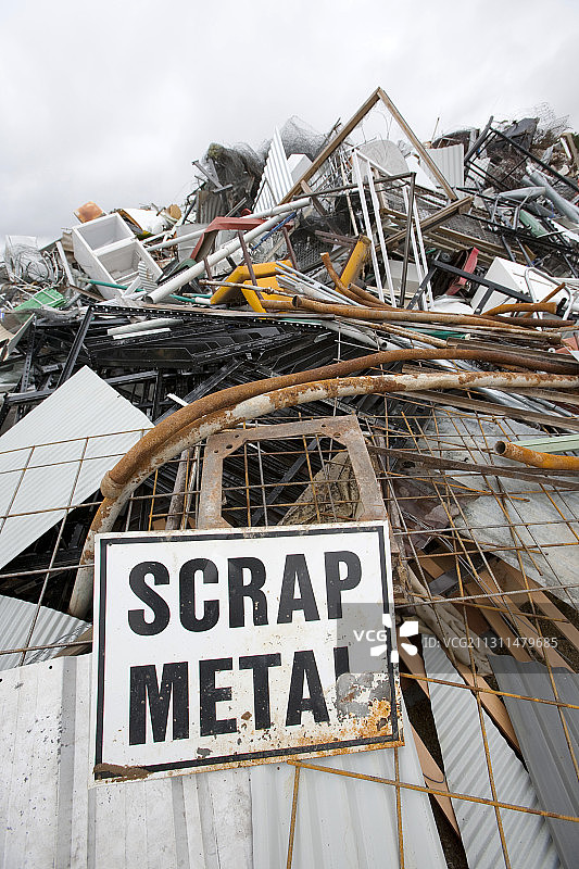 澳大利亚雪山金德拜恩垃圾场的废金属图片素材