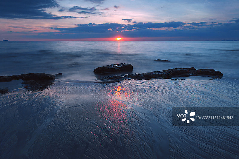 海边日出美景图片素材