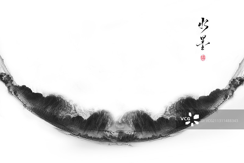 中国风抽象水墨流动肌理图图片素材