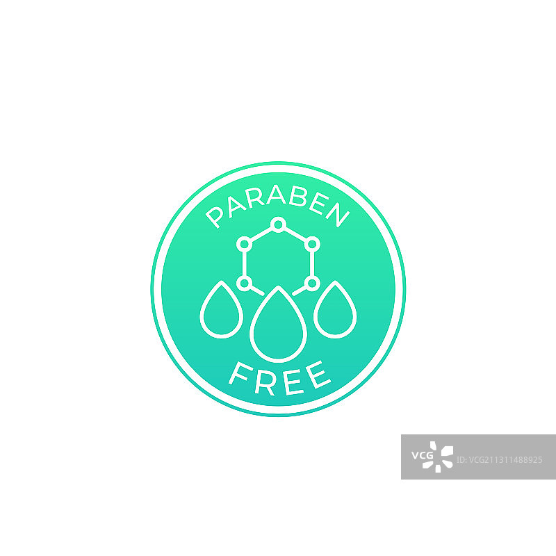 不含对羟基苯甲酸酯标志图标图片素材