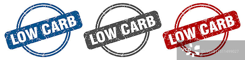 低碳水化合物图章标签图片素材