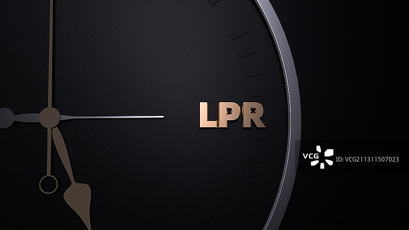 3D渲染LPR利率概念插图图片素材