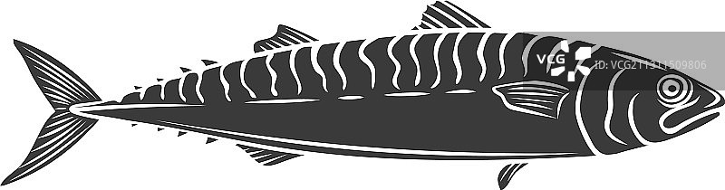 鲭鱼标志图标图片素材