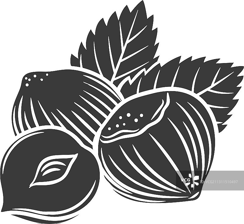 榛子glyph图标图片素材