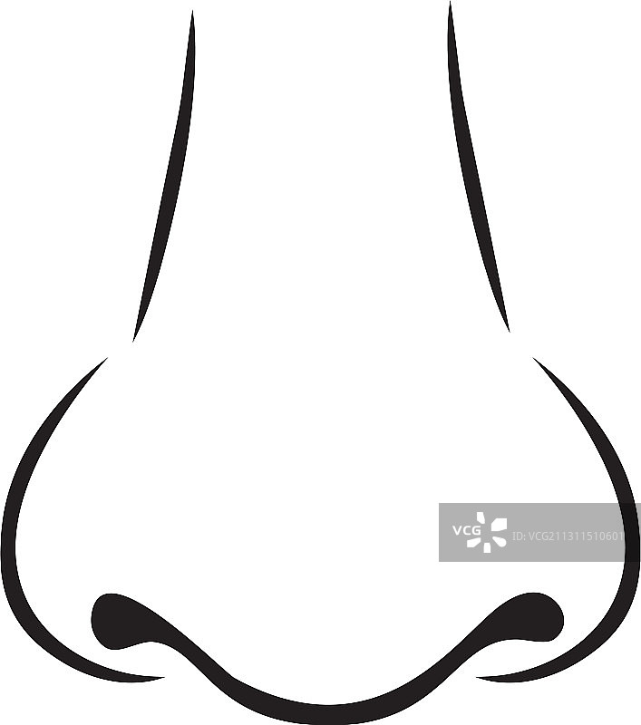 鼻子轮廓图标图片素材