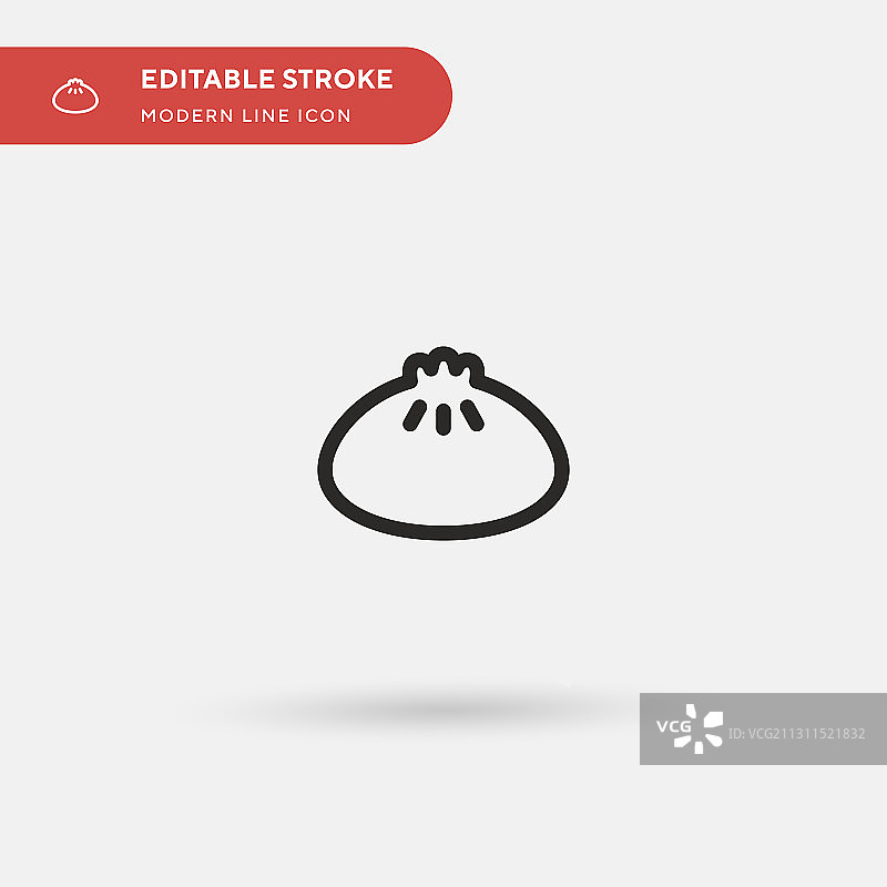 饺子简易图标符号图片素材