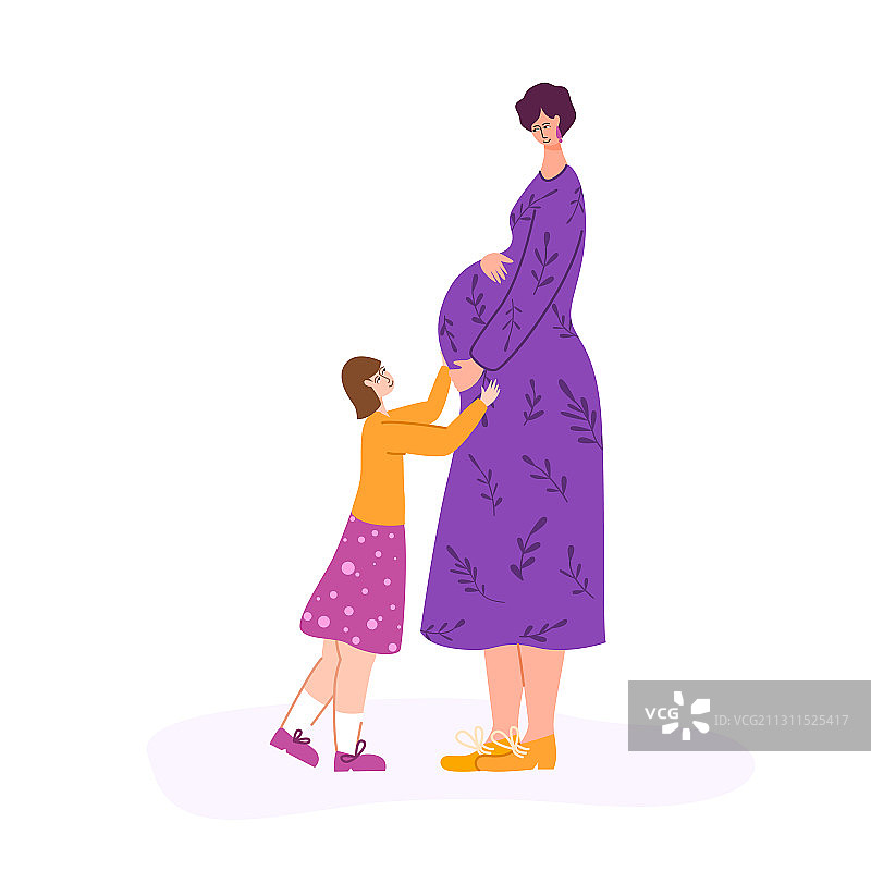 母爱概念：女人和婴儿图片素材