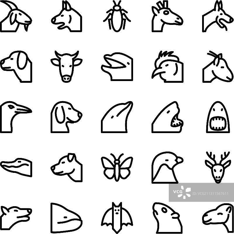动物和鸟类图标5图片素材