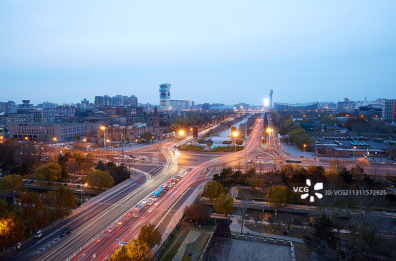 北京中轴线奥运大道图片素材