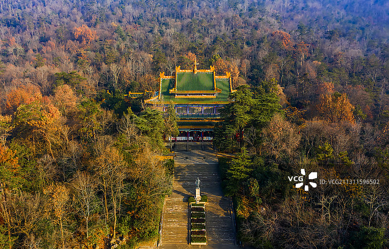 南京中山陵风景区藏经楼【现为孙中山纪念馆】图片素材