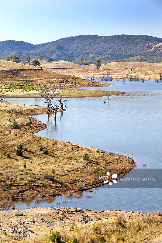 澳大利亚维多利亚州艾尔登湖的干旱图片素材