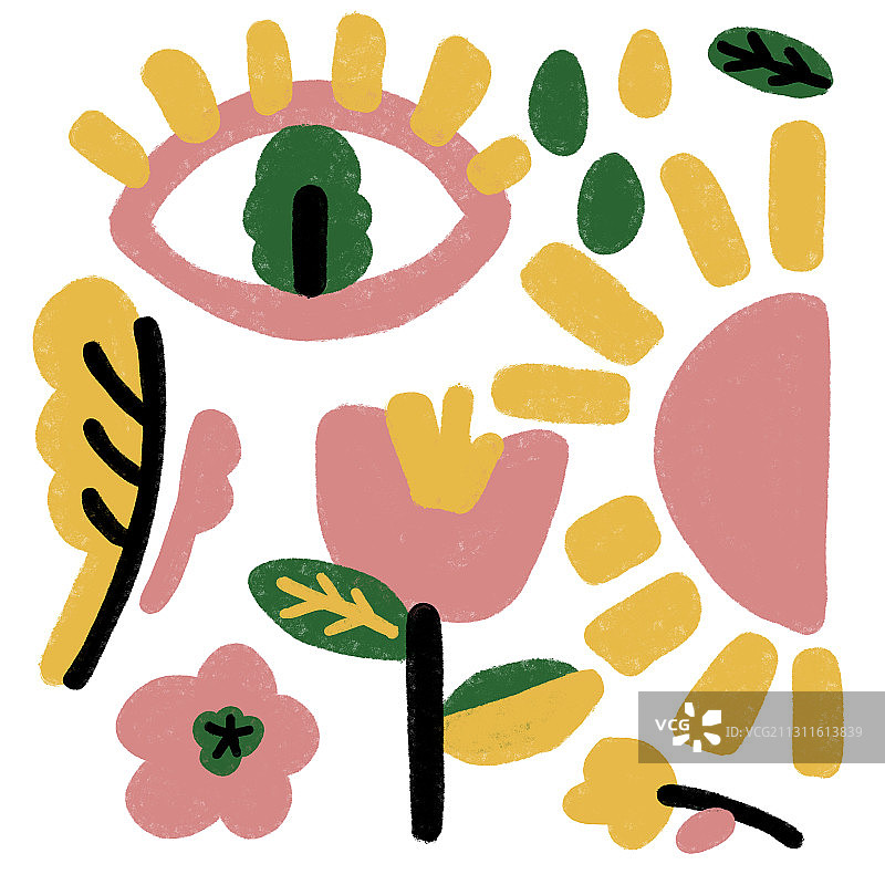 元素装饰手绘插画图片素材