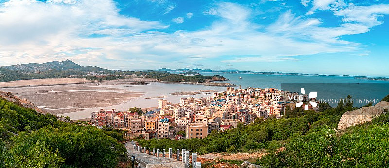 福清市东瀚镇万安村  万安港口入海口图片素材