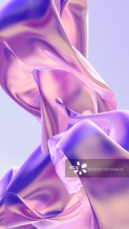 3D渲染几何形体金属质感壁纸图片素材