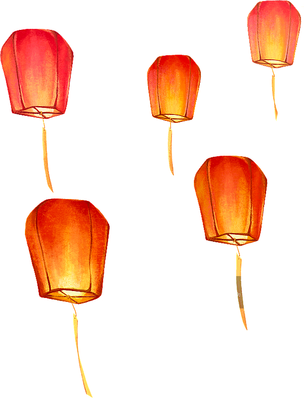 孔明灯图片素材