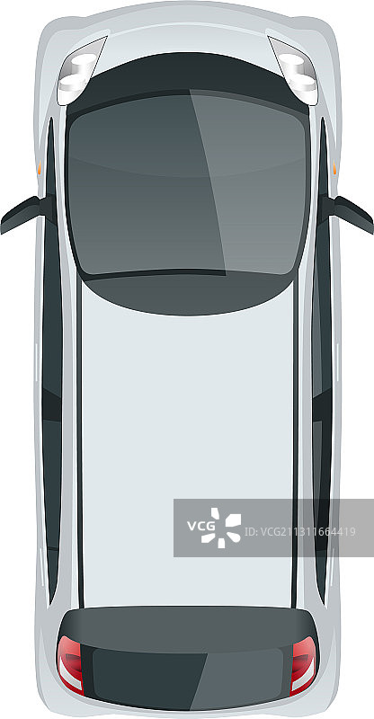 小型紧凑型电动汽车或混合动力环保汽车图片素材