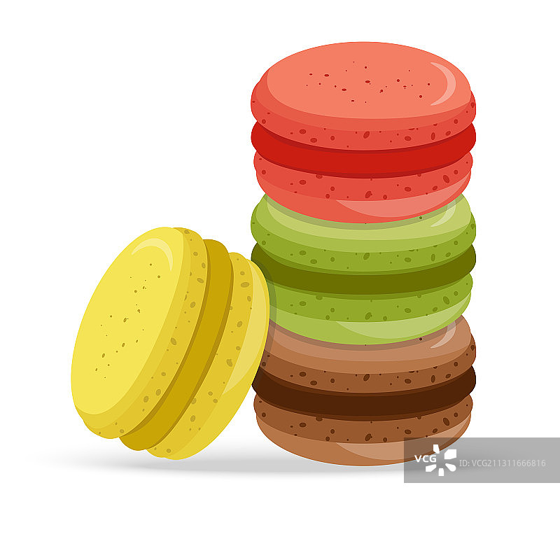 多种口味的马卡龙图片素材