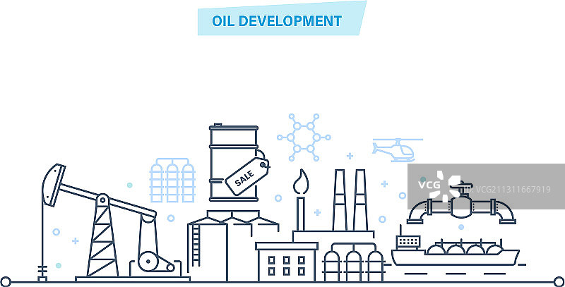 石油开发工业加油站技术图片素材