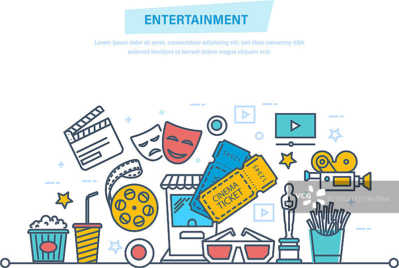 娱乐电影院和电影图片素材