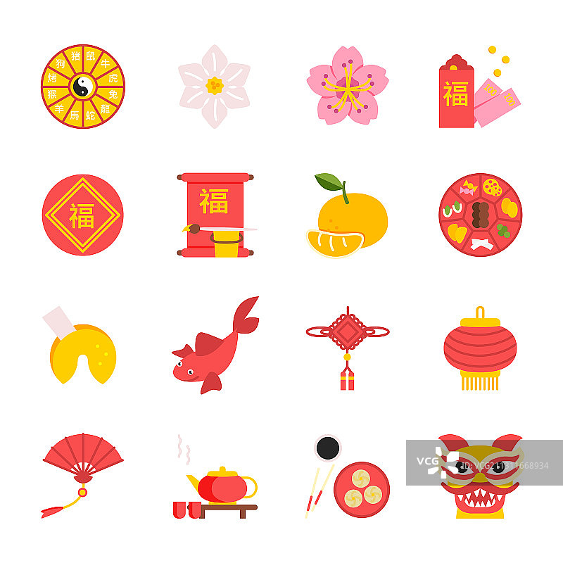 中国传统新年元素网页图片素材