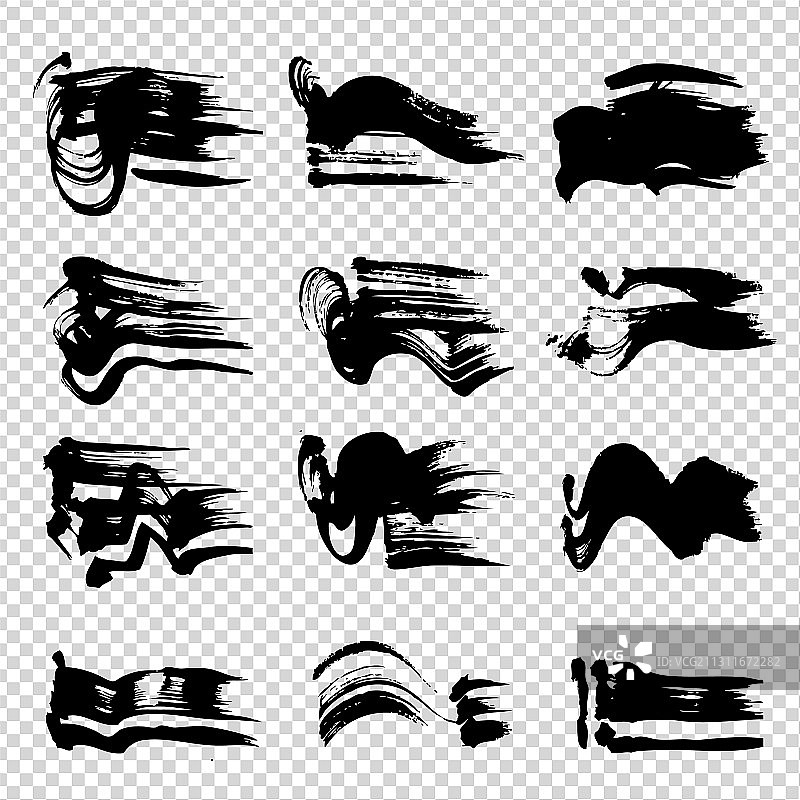 仿制品上的纹理笔触黑色图片素材
