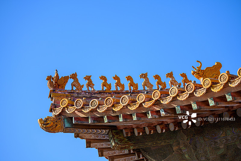 北京故宫中的历史建筑图片素材