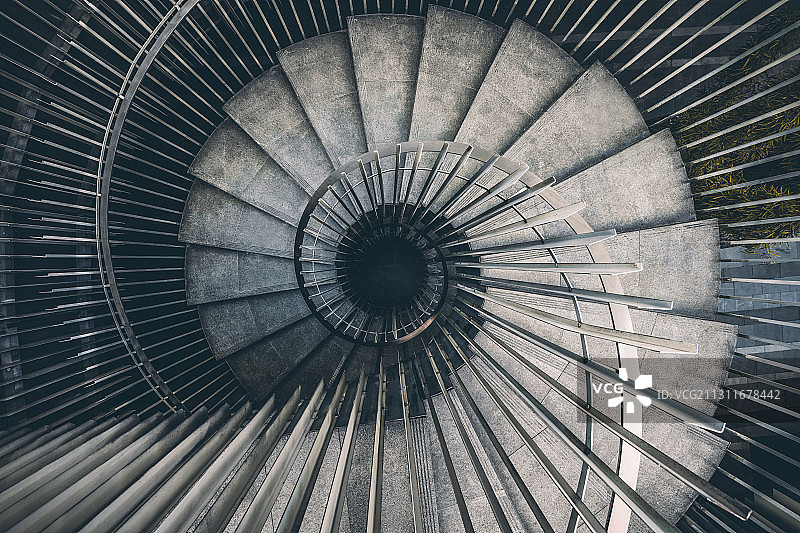 螺旋向下的楼梯图片素材