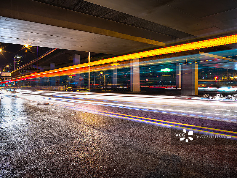 北京三元桥道路交通汽车广告背景图图片素材