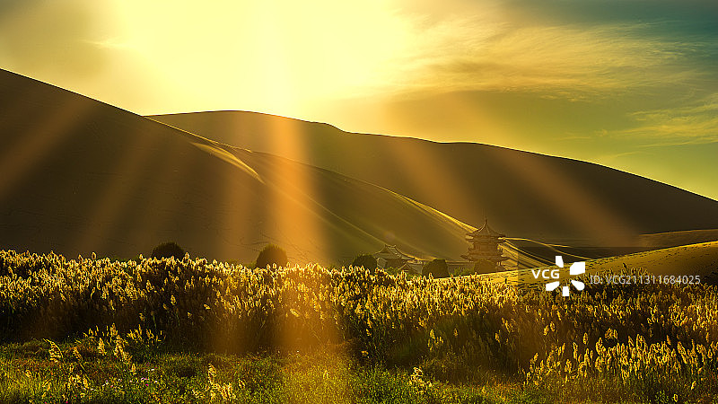 敦煌沙漠风光图片素材