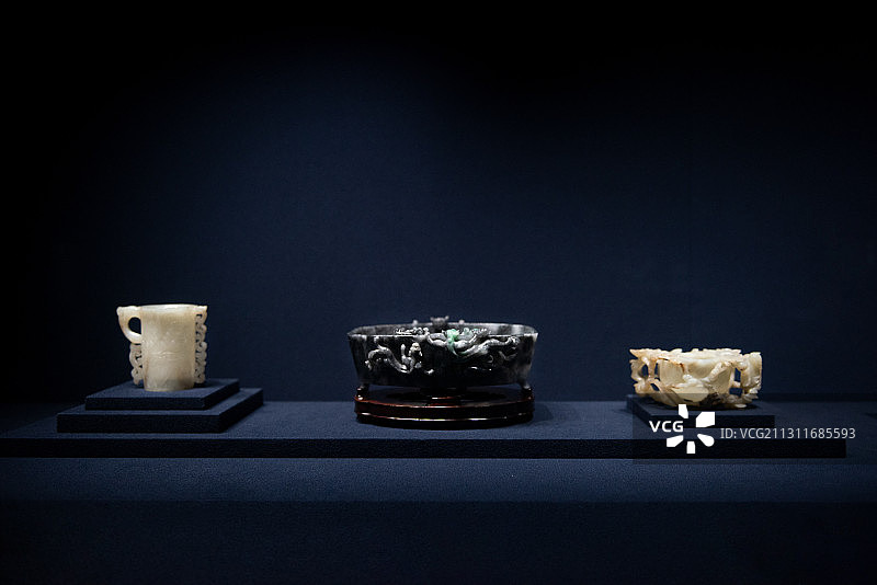 博物馆玉器器物摆件图片素材