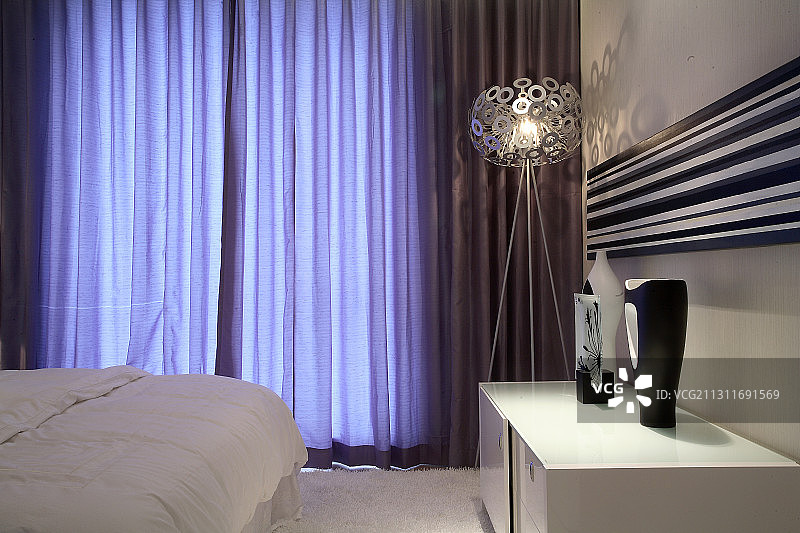 现代简约样板房卧室图片素材