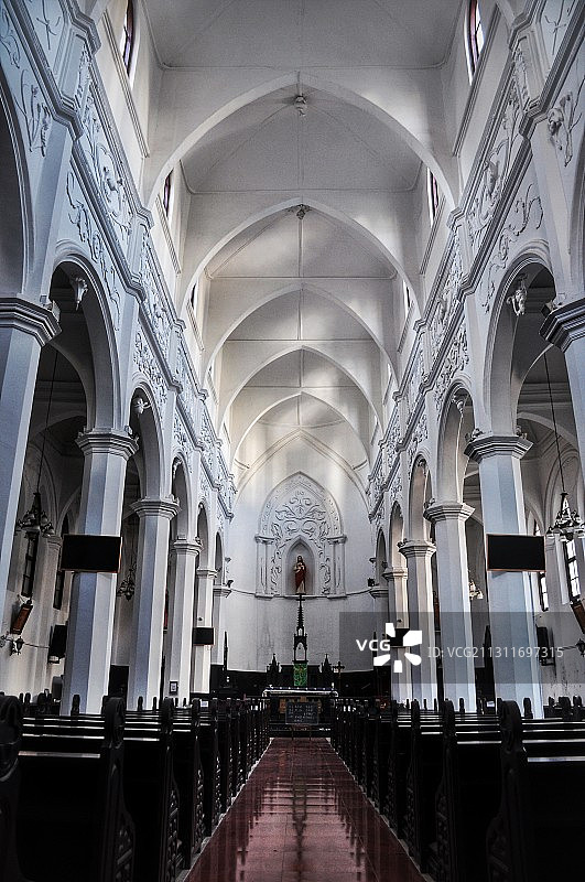 重庆南川天主堂 百年哥特式教堂图片素材