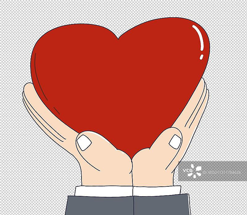元素：爱心手势图片素材