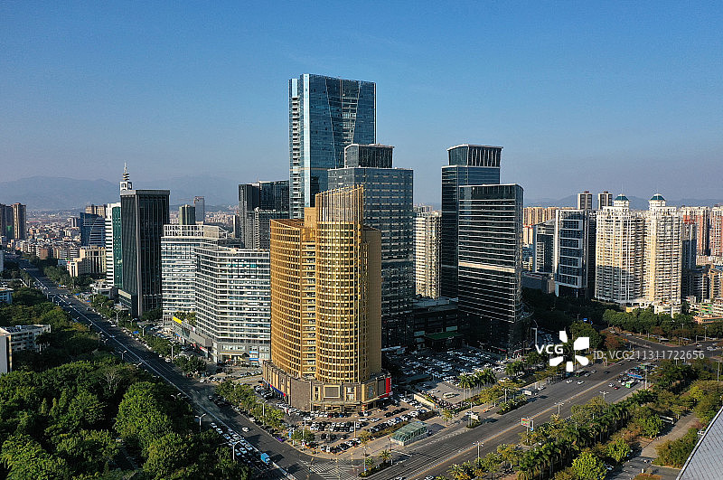 广东省惠州市惠城区江北行政中心惠州市政府附近佳兆业德威大厦图片素材