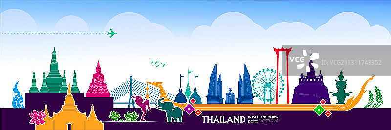 泰国旅游目的地图片素材