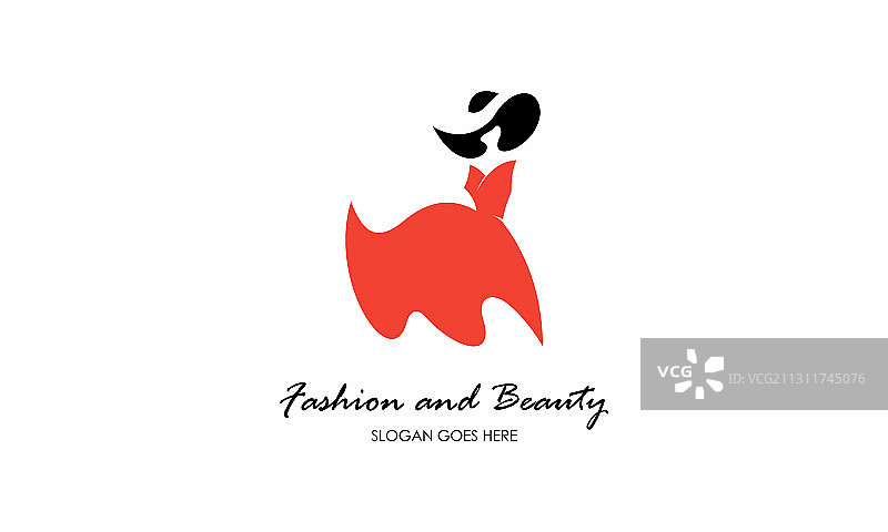 时尚女性服装和美妆Logo图片素材