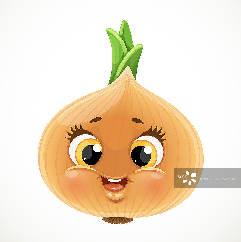 卡通表情金色洋葱图片素材