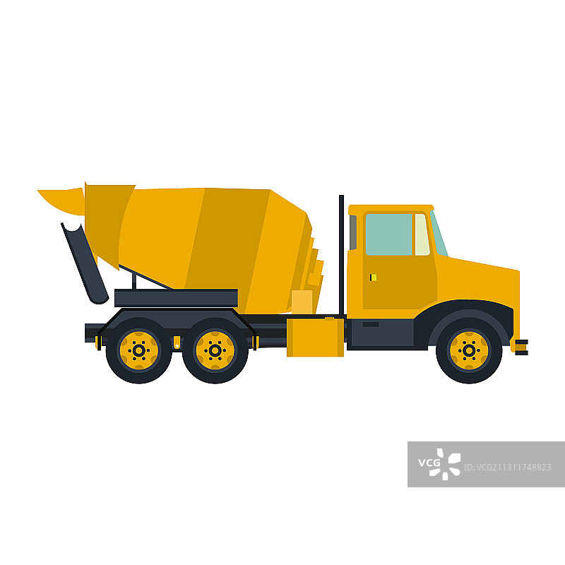 混凝土搅拌车logo设计图片素材