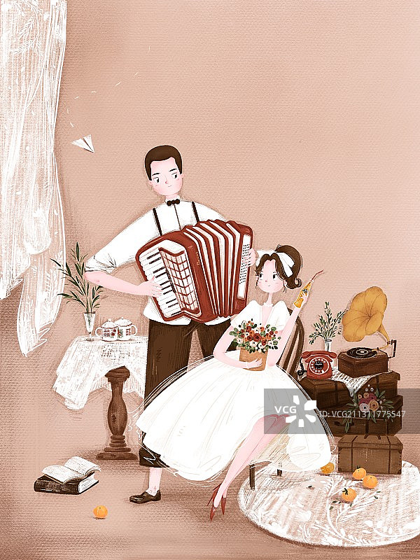 复古婚礼图片素材