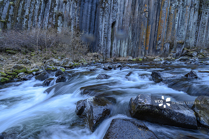 吉林白山：十五道沟秋色秋水图片素材