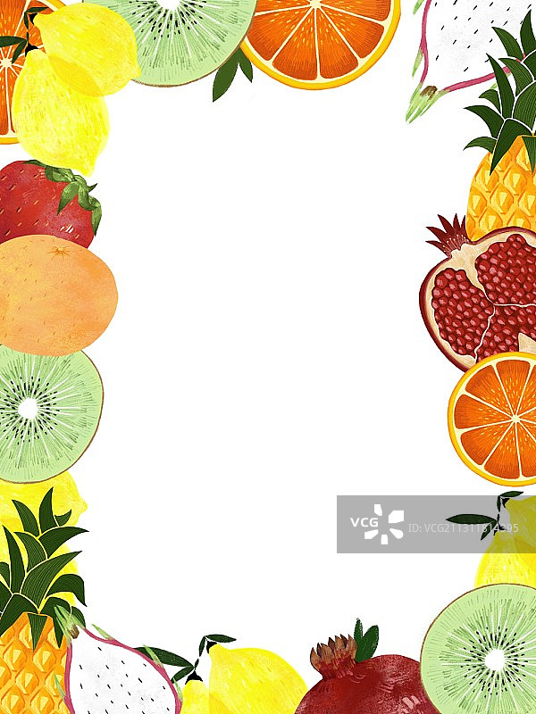 水果边框图片素材