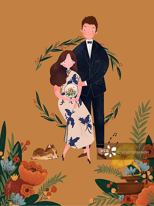 复古婚礼图片素材