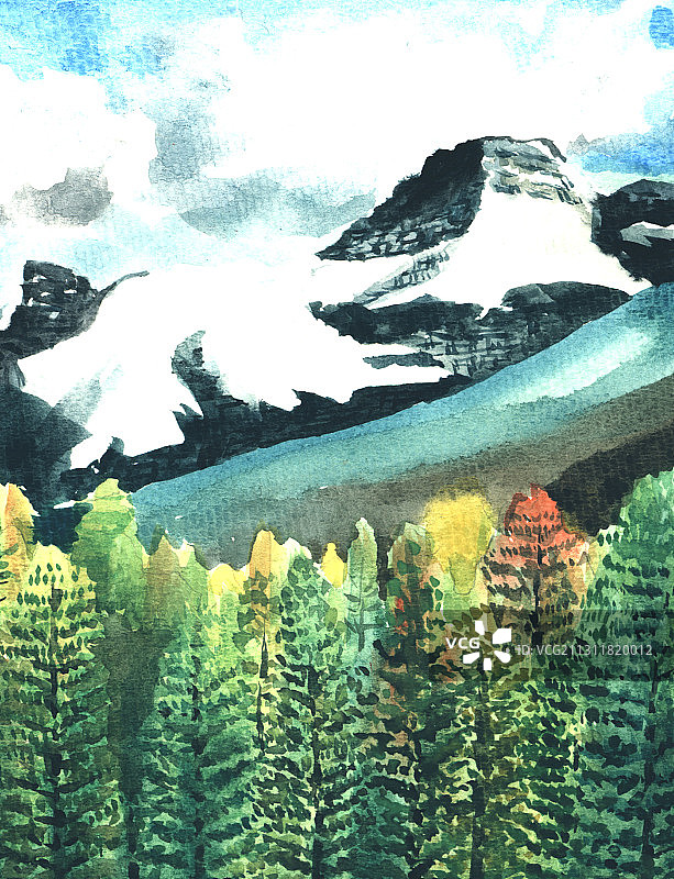 插画：风景图片素材