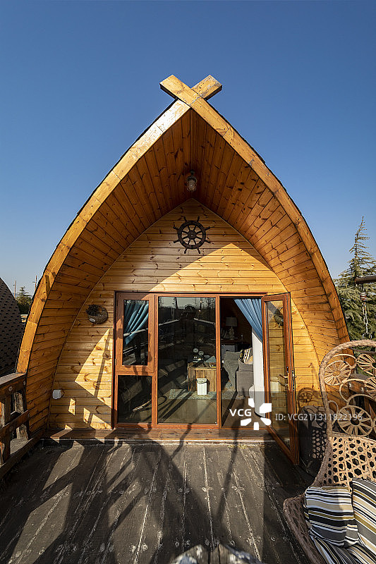 渔船改成民俗 体验枕海听涛图片素材