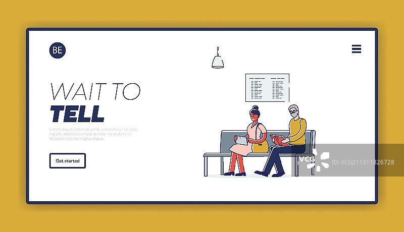 商务咨询预约等待着陆页图片素材