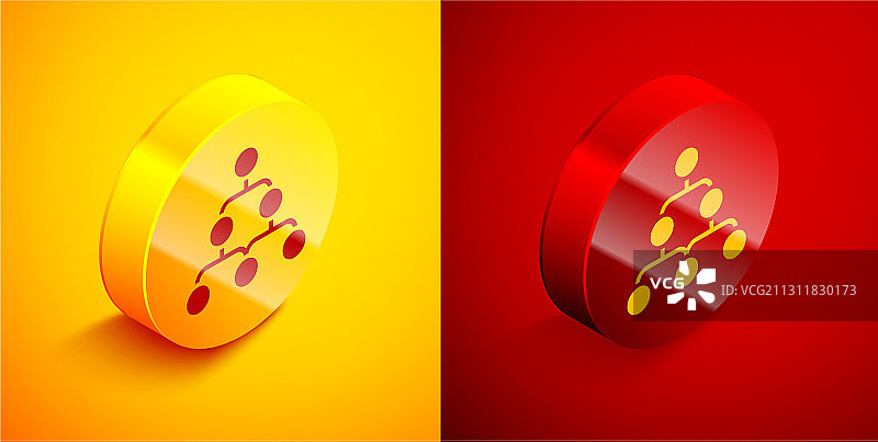 2.5D商务层级结构组织图图片素材