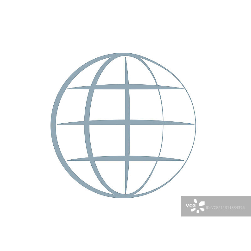 网页图标线性互联网时尚扁平世界地球图片素材
