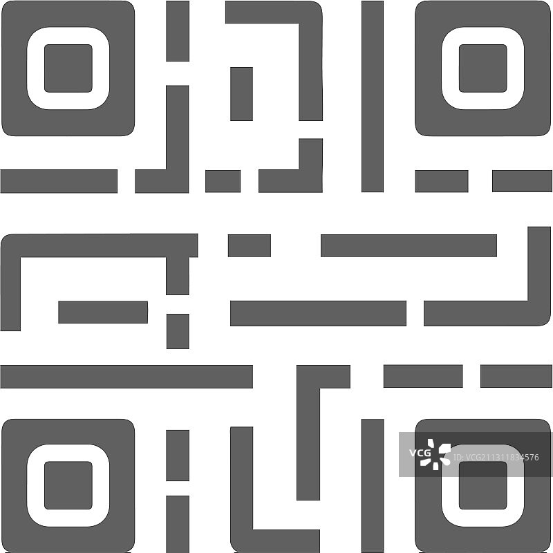 二维码条形码灰色图标数字技术图片素材