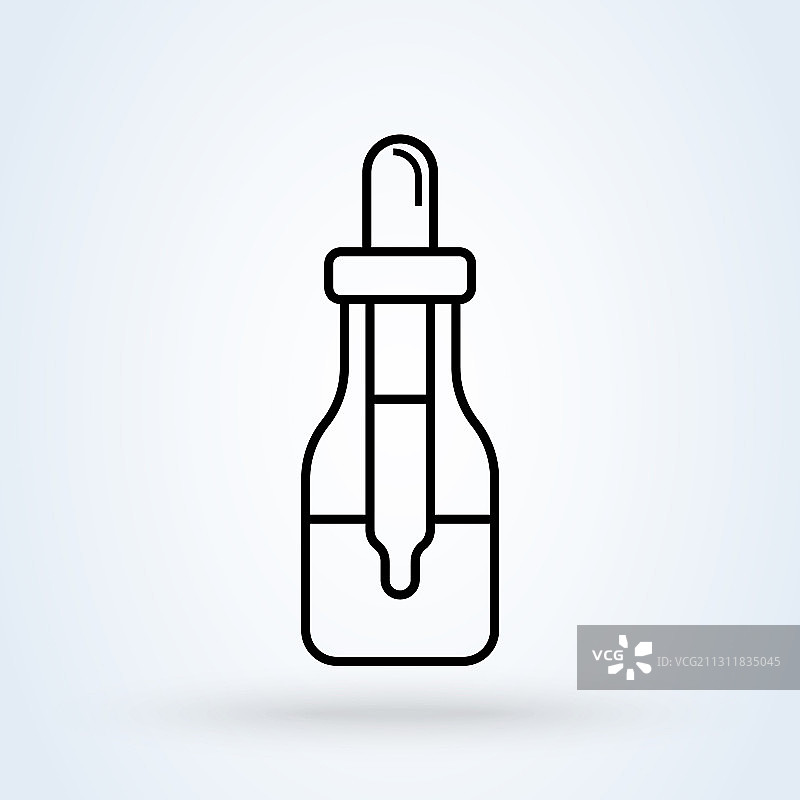 酊剂瓶和滴管图标图片素材