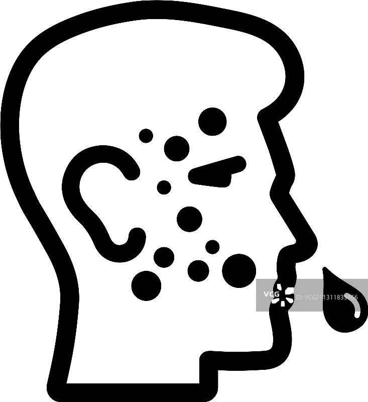 过敏性皮肤病皮肤治疗黑色图标图片素材